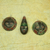 Wood ornaments, 'Royal Kings' (set of 3) - Artisan Crafted Wood Christmas Ornaments (Set of 3) (image 2) thumbail