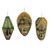 Wood ornaments, 'Three Wise Men' (set of 3) - Handmade Wood Christmas Ornaments (Set of 3) thumbail