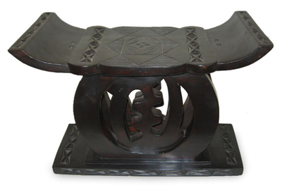 Taburete trono Ashanti - Taburete de trono ashanti único