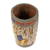 Ceramic vase, 'Maya King of Tikal' - Hand Crafted Archaeology Museum Replica Ceramic Vase