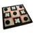Marble tic-tac-toe set, 'Rose on Black' - Marble Tic Tac Toe Board Game from Mexico thumbail