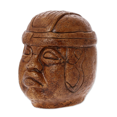 estatuilla de cerámica - Escultura de cerámica arqueológica hecha a mano en México