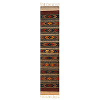 Featured review for Zapotec wool runner, Stars on Earth (1.5x6)