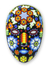 Beadwork mask, 'Peyote Blossom' - Huichol Papier Mache Mask Covered with Beads thumbail