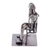 Iron statuette, 'Park Bench Sweethearts' - Romantic Recycled Metal Sculpture from Mexico