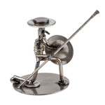 Auto part statuette, 'Quixote in Love' - Unique Recycled Metal and Aut Parts Sculpture Mexico