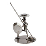 Auto part statuette, 'Quixote in Love' - Unique Recycled Metal and Aut Parts Sculpture Mexico