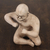 Ceramic figurine, 'Olmec Wrestler' - Ceramic figurine