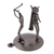 Iron statuette, 'Rustic Golfer' - Recycled Metal Auto Parts Golf Sculpture (image 2b) thumbail