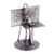 Iron statuette, 'Rustic Professor' - Collectible Recycled Car Parts and Metal Sculpture Rustic