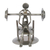 Iron statuette, 'Rustic Weightlifter' - Handcrafted Athlete Recycled Metal Sculpture Mexico