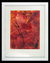 'Roots' - Red Framed Monotype Print Mexico Fine Art