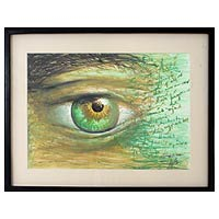 'I Grant You the Power to Tear Tears from My Eyes' - Tears Original Mexico Realist Painting
