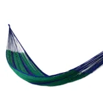 Hammock, 'Island Siesta' (double) - Unique Striped Rope Hammock (Double)