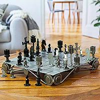 Auto part chess set, 'Recycling Challenge'