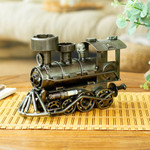 Auto part sculpture, 'Rustic Locomotive' (11 inch) - Unique Recycled Metal Rustic Train Sculpture (11 Inch)