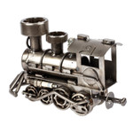 Auto part sculpture, 'Rustic Locomotive' (11 inch) - Unique Recycled Metal Rustic Train Sculpture (11 Inch)