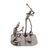 Iron statuette, 'Rustic Baseball Players' - Handcrafted Recycled Metal Rustic Sports Sculpture Mexico (image 2b) thumbail
