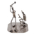 Iron statuette, 'Rustic Baseball Players' - Handcrafted Recycled Metal Rustic Sports Sculpture Mexico (image 2c) thumbail