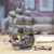 Iron statuette, 'Rustic Galleon' - Handcrafted Mexican Recycled Metal Rustic Boat Sculpture (image 2j) thumbail