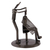 Auto part statuette, 'Haircut' - Metal Barber Sculpture Recycled Auto Parts Handmade Mexico (image 2c) thumbail