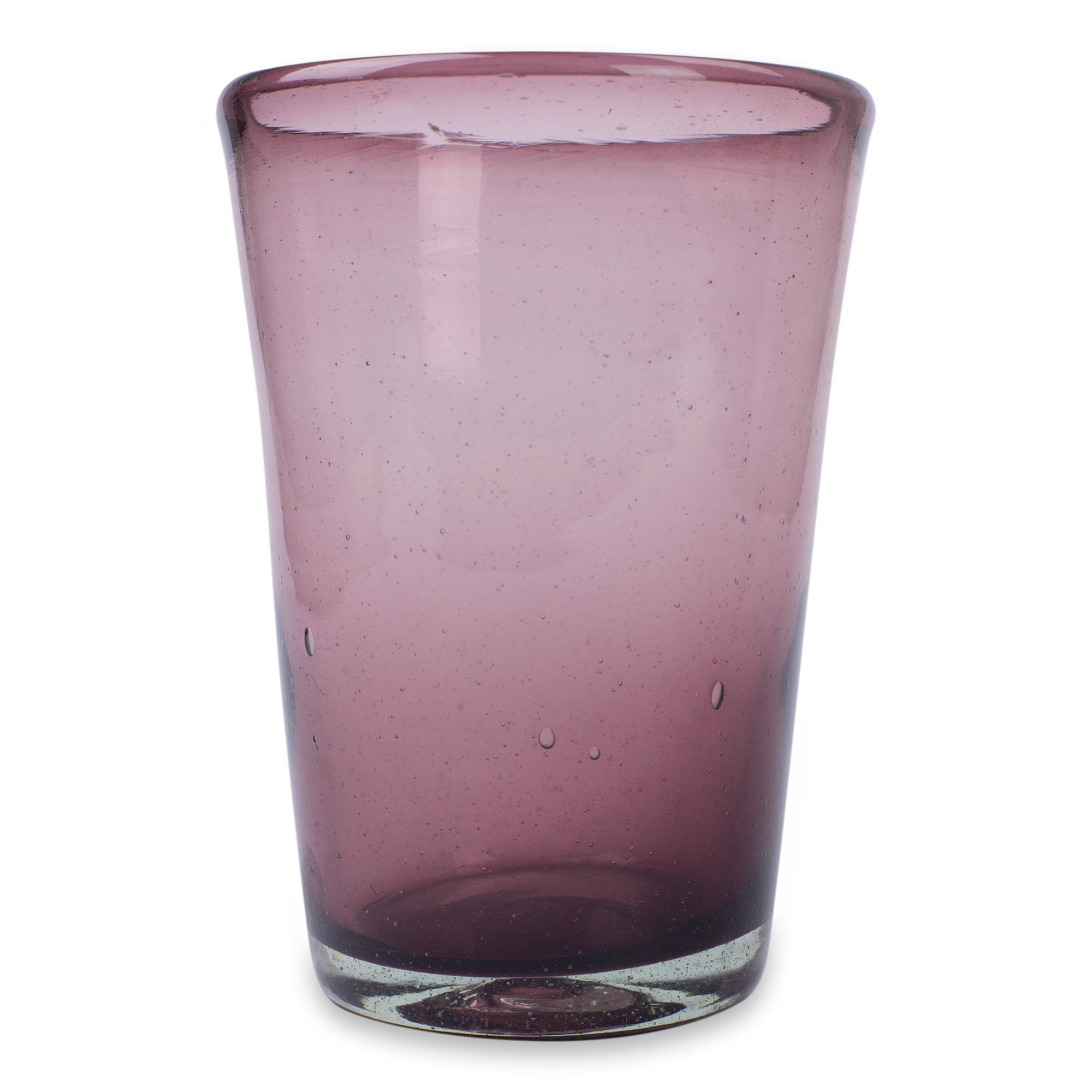 Purple Handblown Glass Recycled Tumbler Drinkware (Set of 6) - Amethyst ...