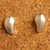 Sterling silver button earrings, 'Modern Attitude' - Sterling Silver Button Earrings (image 2b) thumbail