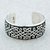 Sterling silver cuff bracelet, 'Trellis' - Sterling silver cuff bracelet thumbail