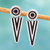 Sterling silver drop earrings, 'Arrowheads' - Taxco Sterling Silver Dangle Earrings thumbail