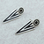 Sterling silver drop earrings, 'Arrowheads' - Taxco Sterling Silver Dangle Earrings (image 2b) thumbail
