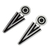 Sterling silver drop earrings, 'Arrowheads' - Taxco Sterling Silver Dangle Earrings (image 2d) thumbail