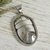 Sterling silver pendant, 'Scarab' - Unique Sterling Silver Bug Pendant thumbail