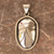 Sterling silver pendant, 'Scarab' - Unique Sterling Silver Bug Pendant (image 2b) thumbail