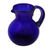 Glass pitcher, 'Cobalt Light' - Handblown Glass Recycled Classic Blue Pitcher Serveware thumbail