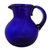 Glass pitcher, 'Cobalt Light' - Handblown Glass Recycled Classic Blue Pitcher Serveware (image 2c) thumbail