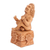 Ceramic figurine, 'Prince of Flowers' - Archaeological Aztec Ceramic Sculpture Handcrafted in Mexico (image 2d) thumbail