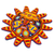 Beadwork mask, 'Red Sunset' - Hand Made Mexican Hand Beaded Huichol Mask (image 2b) thumbail