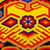 Beadwork mask, 'Red Sunset' - Hand Made Mexican Hand Beaded Huichol Mask (image 2c) thumbail