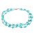 Turquoise torsade necklace, 'Three Paths' - Turquoise Allure Sterling Silver Choker Necklace (image 2a) thumbail