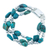 Turquoise bracelet, 'Fortunes' - Handcrafted Sterling Silver Turquoise Bracelet thumbail
