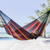 Cotton hammock, 'Red Wine Sunset' (double) - Unique Rope Hammock from Mexico (Double) (image 2) thumbail