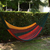 Cotton hammock, 'Red Wine Sunset' (double) - Unique Rope Hammock from Mexico (Double) (image 2b) thumbail