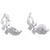 Sterling silver drop earrings, 'Butterfly Romance' - Sterling Silver Drop Earrings from Mexico (image 2d) thumbail