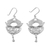 Sterling silver dangle earrings, 'Songbirds' - Sterling silver dangle earrings (image 2a) thumbail