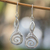 Sterling silver dangle earrings, 'Silver Swan' - Unique Sterling Silver Abstract Bird Earrings from Mexico thumbail