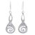 Sterling silver dangle earrings, 'Silver Swan' - Unique Sterling Silver Abstract Bird Earrings from Mexico (image 2a) thumbail