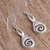 Sterling silver dangle earrings, 'Silver Swan' - Unique Sterling Silver Abstract Bird Earrings from Mexico (image 2b) thumbail
