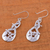 Sterling silver dangle earrings, 'Message of Peace' - Collectible Sterling Silver Bird Earrings (image 2d) thumbail