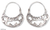 Sterling silver hoop earrings, 'Dancing River' - Silver Hoop Earrings Handmade in Mexico (image 2a) thumbail