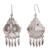 Kronleuchter-Ohrringe aus Sterlingsilber - Romantische mexikanische Kronleuchter-Ohrringe aus Sterlingsilber